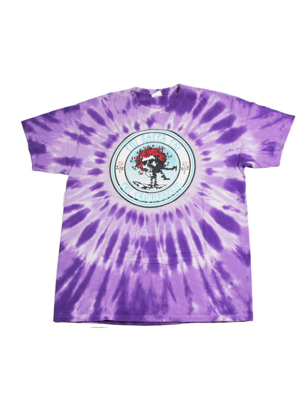 Grateful Dead Phi Kappa Psi Fraternity Band Tour Tye Dye Purple Shirt X-Large